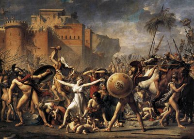 The Intervention of the Sabine Women by Jacques Louis David